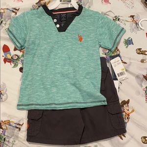 U.S. Polo 2 piece set size 4